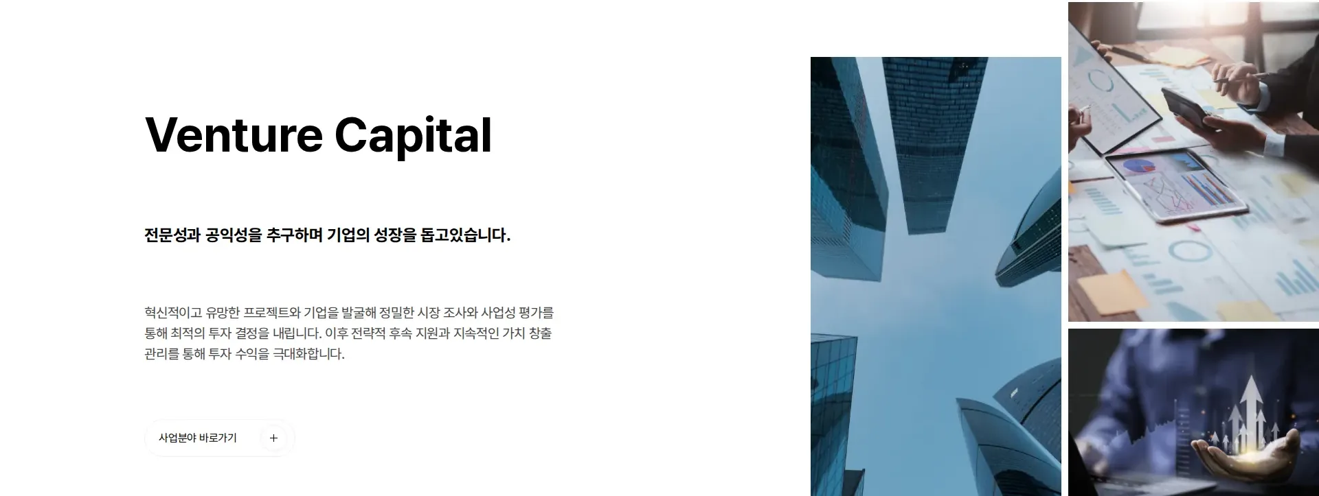 대성그룹 서비스 소개 섹션