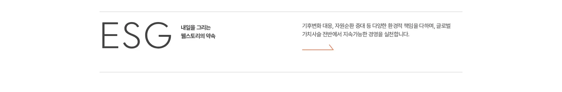 삼성웰스토리 ESG·사회공헌 섹션