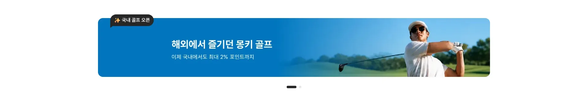 호텔·골프·투어·스파‧입장권 행동 유도 배너 섹션