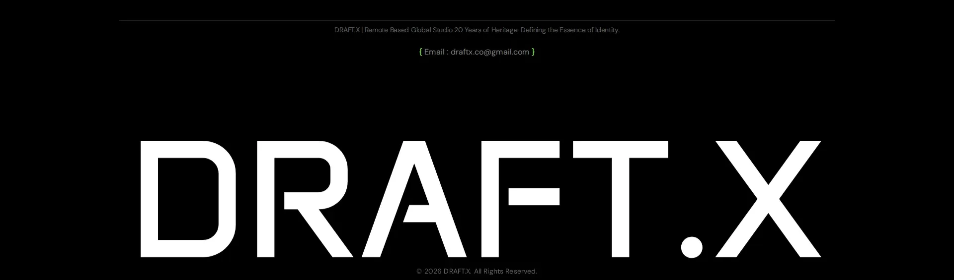DRAFT.X (드래프트엑스) 푸터 섹션